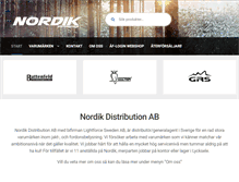 Tablet Screenshot of nordik.se